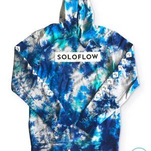 NEW SOLOFLOW MYSTIC BLUE TIE DYE YOUTH HOODIE